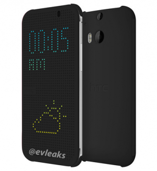 HTC M8 One flip cover leak