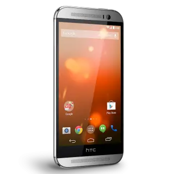 HTC One M8 Google Play edition angled