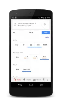 Google Search update restaurant lookup