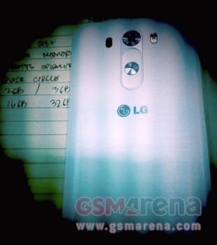 LG G3 leak GSMArena