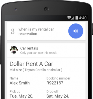 Google Search Rental Car Reservations