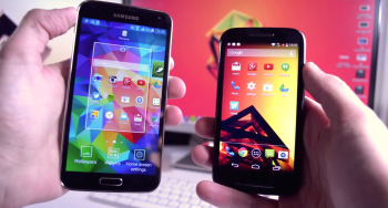 Samsung Galaxy S5 vs Motorola Moto E