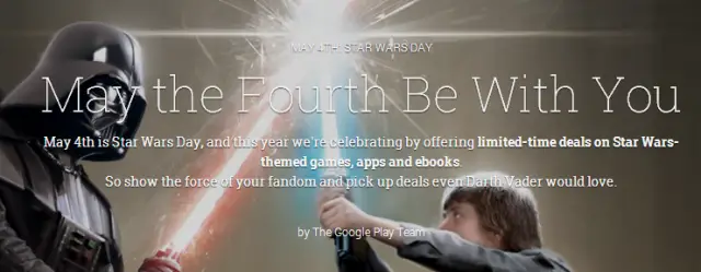 may the fourth be with you google play sales