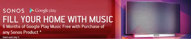 sonos google play music deal