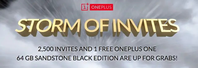 OnePlus One storm of invites promotion