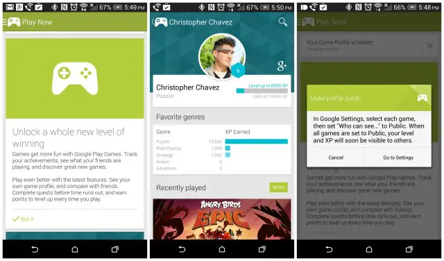 Google Play Games 2.0 update