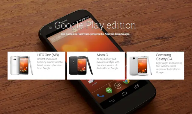 Google Play edition page