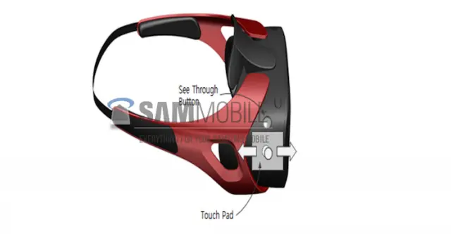Samsung Gear VR headset render
