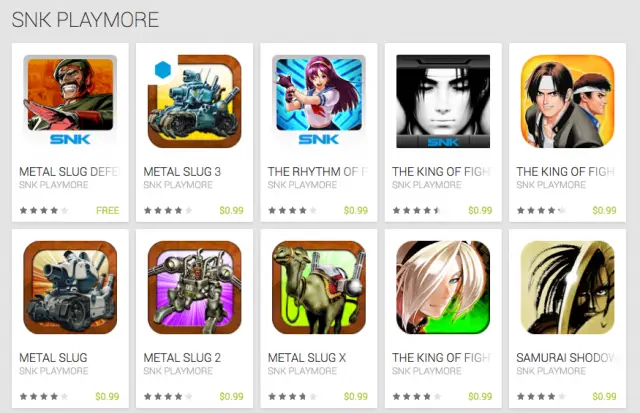 SNK Playmore Google Play