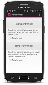 Samsung Galaxy Avant TMobile Device Unlock app