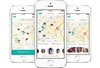 iPhone Lyft Line app iOS