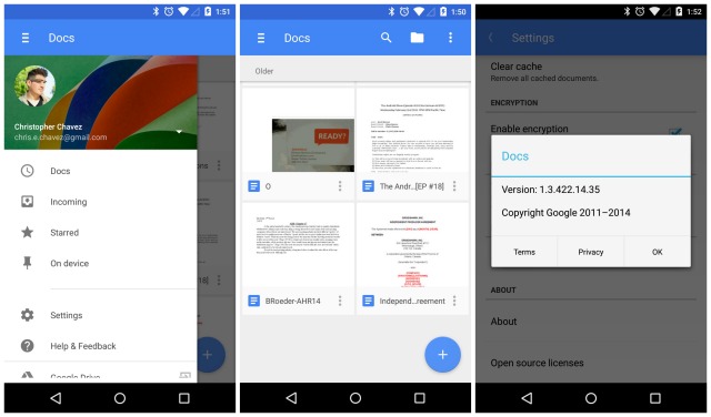 Google Docs update Material Design