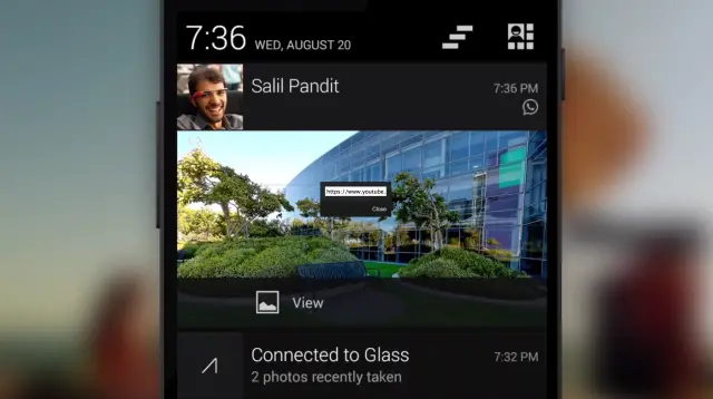 Google Glass Notification Sync