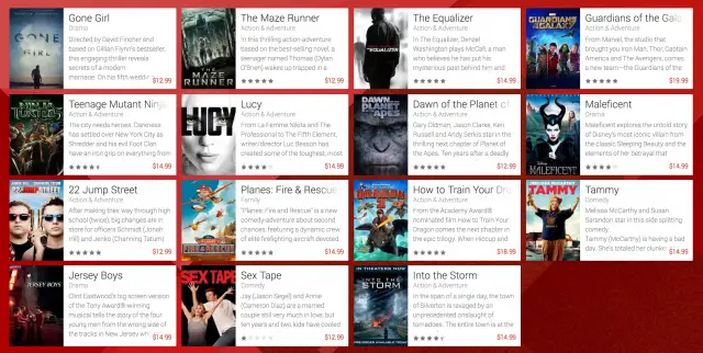 Google Play Movies Preorder list