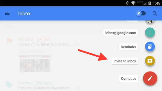 Inbox by Gmail Invites