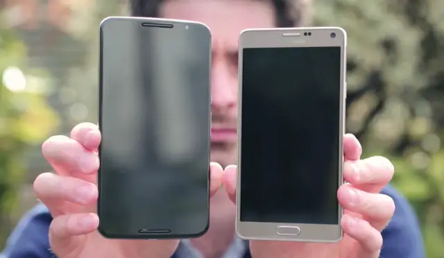 Nexus 6 vs Galaxy Note 4 video Carphone Warehouse 1