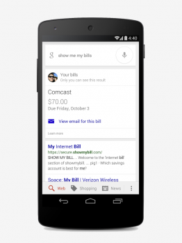 google now bills