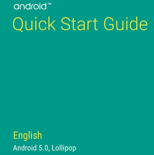google android lollipop quick start guide