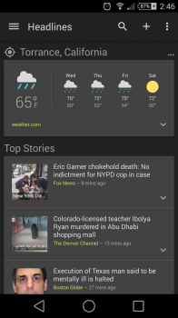 Google News & Weather dark theme thumb