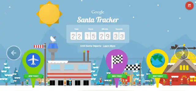 Google Santa Tracker 2014