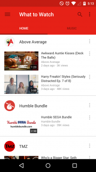 YouTube 6.0.11 Lollipop update