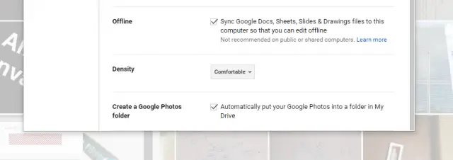Google Drive Photos folder