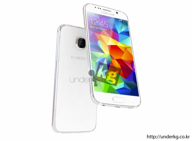 Samsung Galaxy S6 render from leaked schematic 2