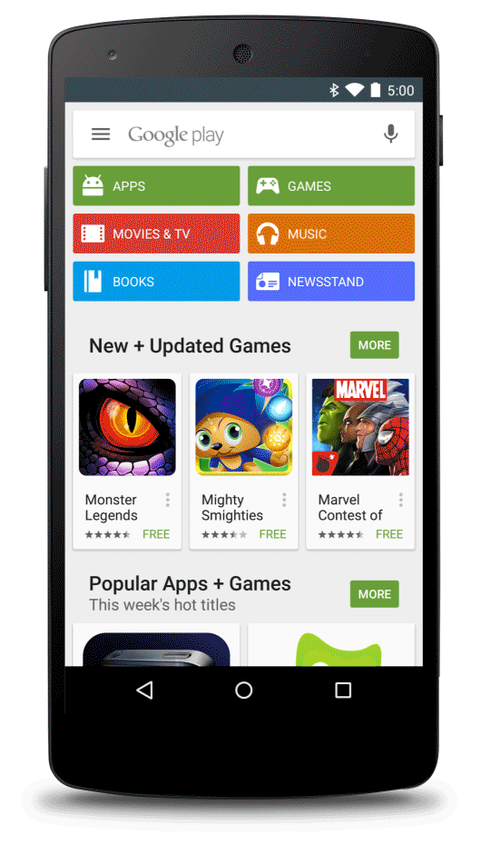 google play sponsored apps gif