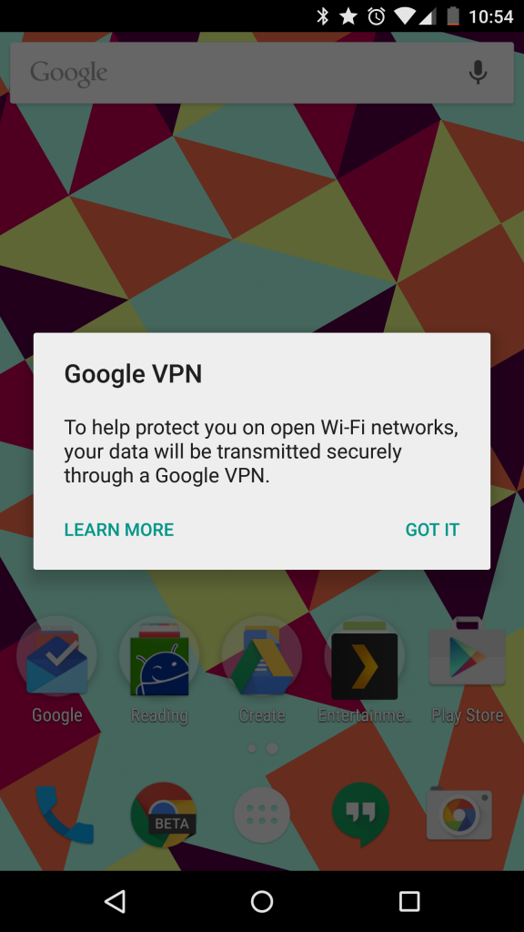 Google could be working on a built-in VPN service for use on open WiFi ...