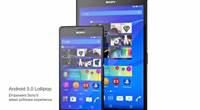 sony xperia android lollipop
