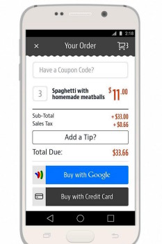 Google Wallet ChowNow