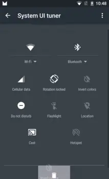 Android M System UI tuner quick settings
