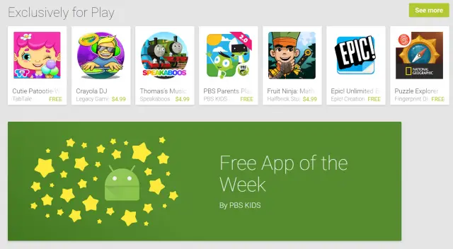 google play free app family