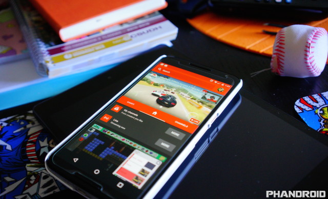 YouTube Gaming Android app DSC09918