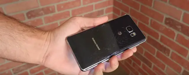 galaxy note 5 cracked