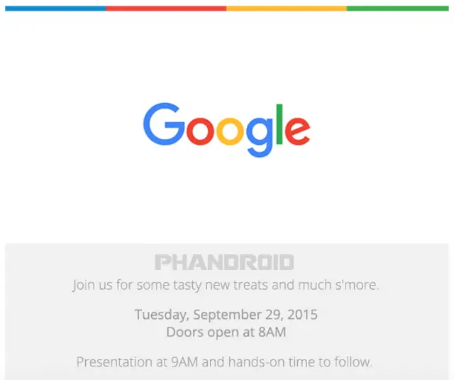 Google Sept 29th invite Phandroid