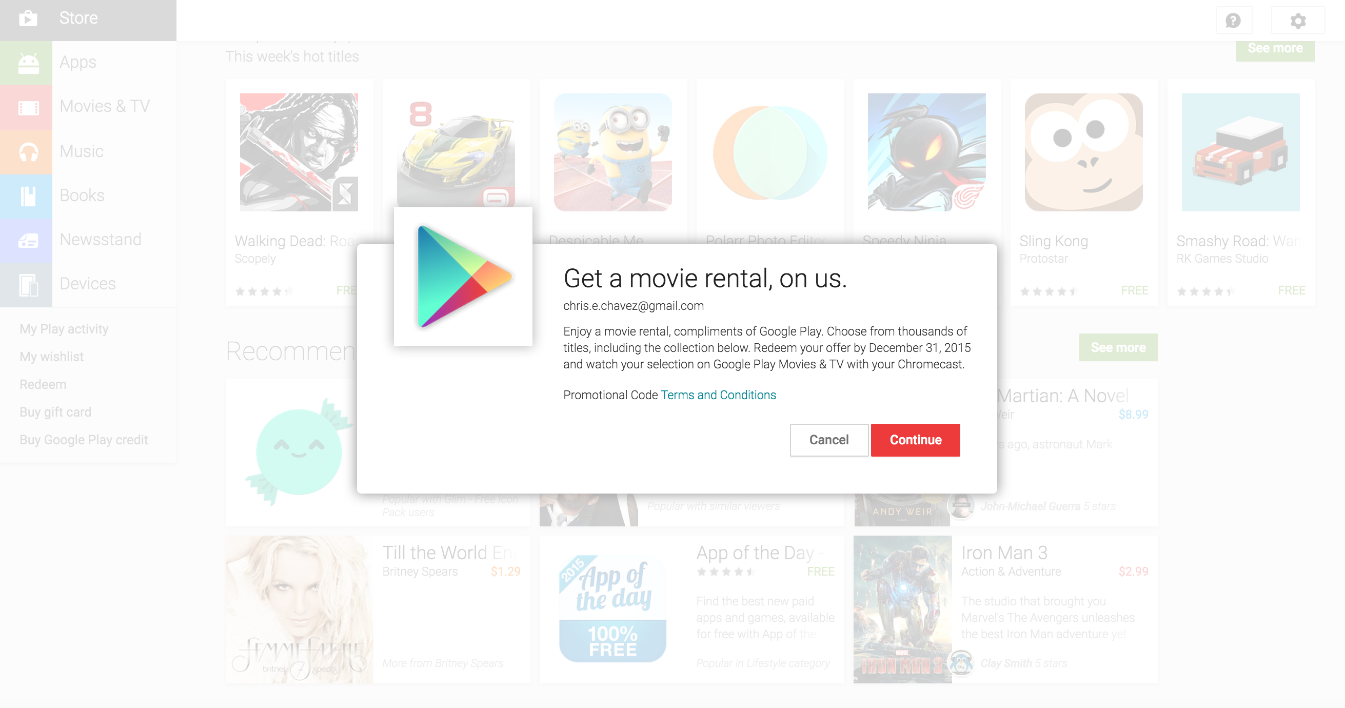 Hvile Højde Regulering Did you buy the new Chromecast 2015? Here's how you can redeem a free movie  rental – Phandroid