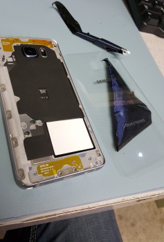 Samsung Galaxy Note 5 back cover clear DIY