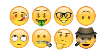 Unicode 8.0 emoji faces