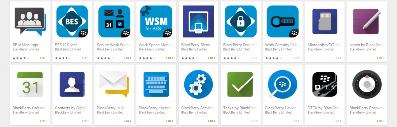 Slew of BlackBerry apps hit the Play Store ahead of PRIV launch – Phandroid