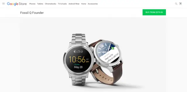 Fossil Q Founder Google Store