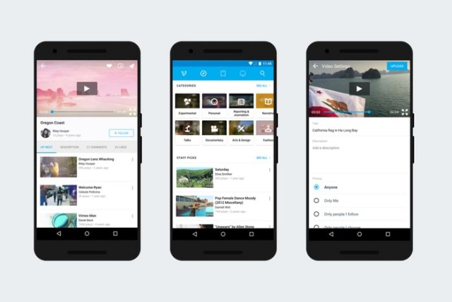 vimeo for android update