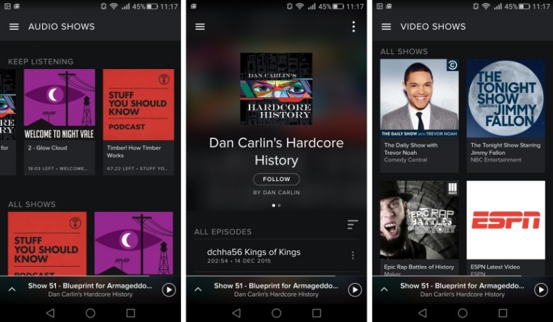 Spotify becomes a personal entertainment network with video and audio