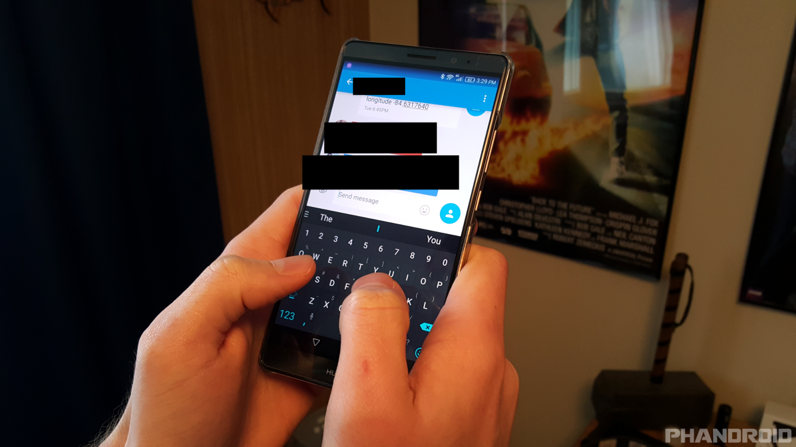 hiding text messages on android
