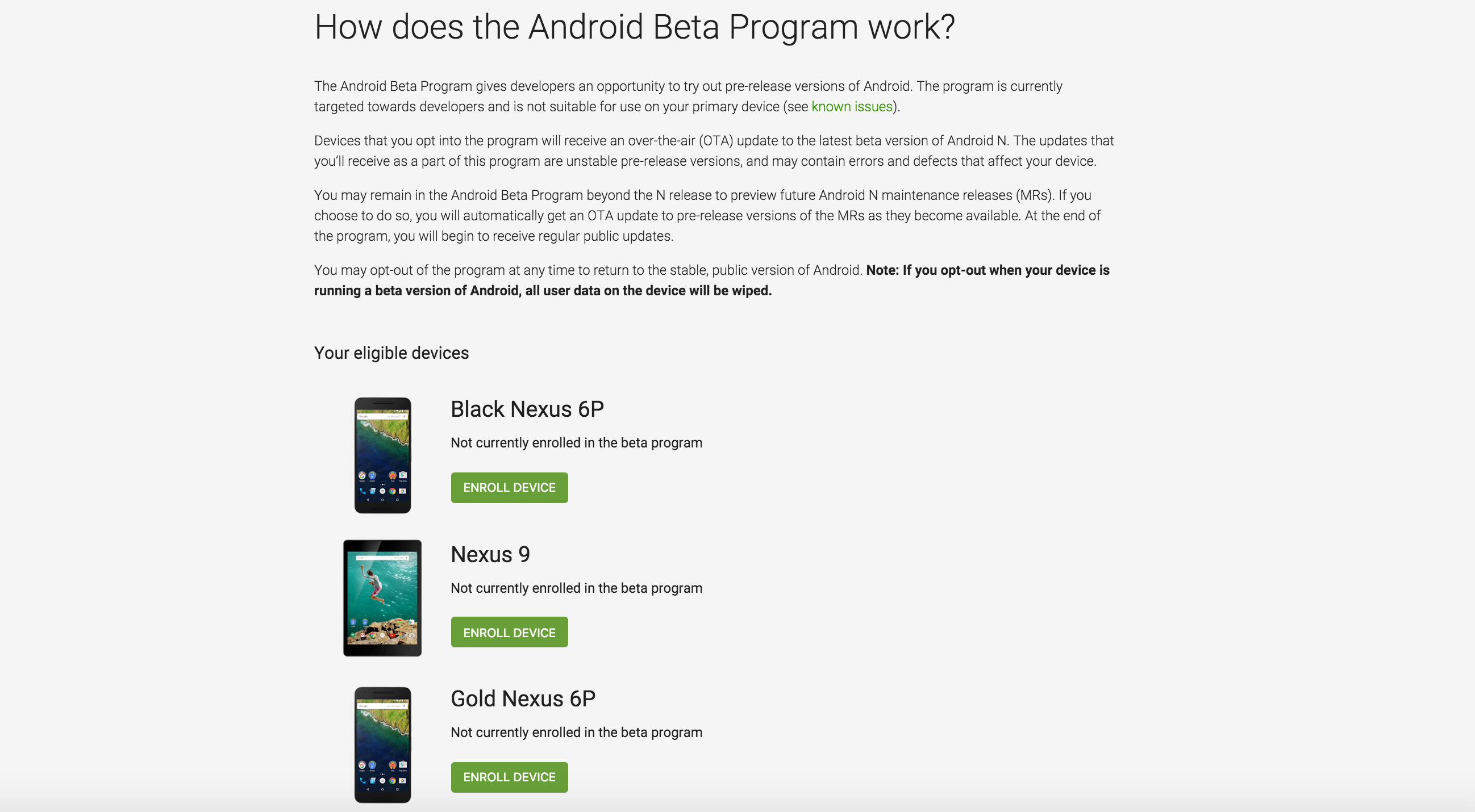 Android Beta Program Screen Shot 2016 03 09 at 1
