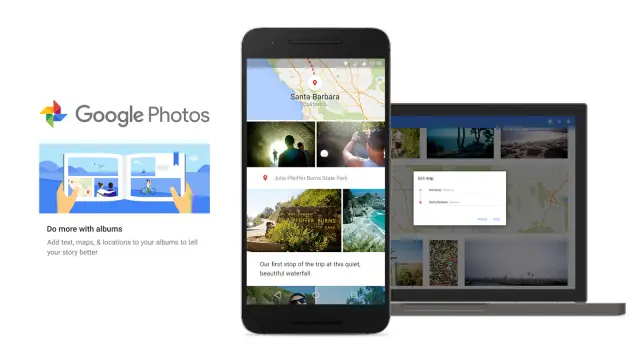 Google Photos Smarter Albums update maps pins captions