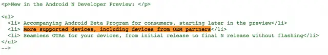 Android Beta Program OEM partners code