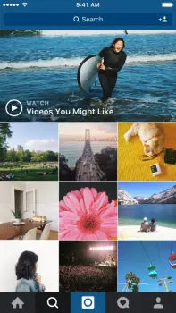 Instagram Video Channels Explore tab