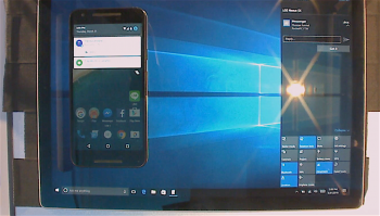 Windows 10 Anniversary Update notification mirroring Android