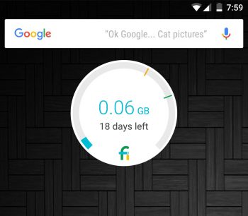 project fi data widget